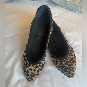 Leopard print flats